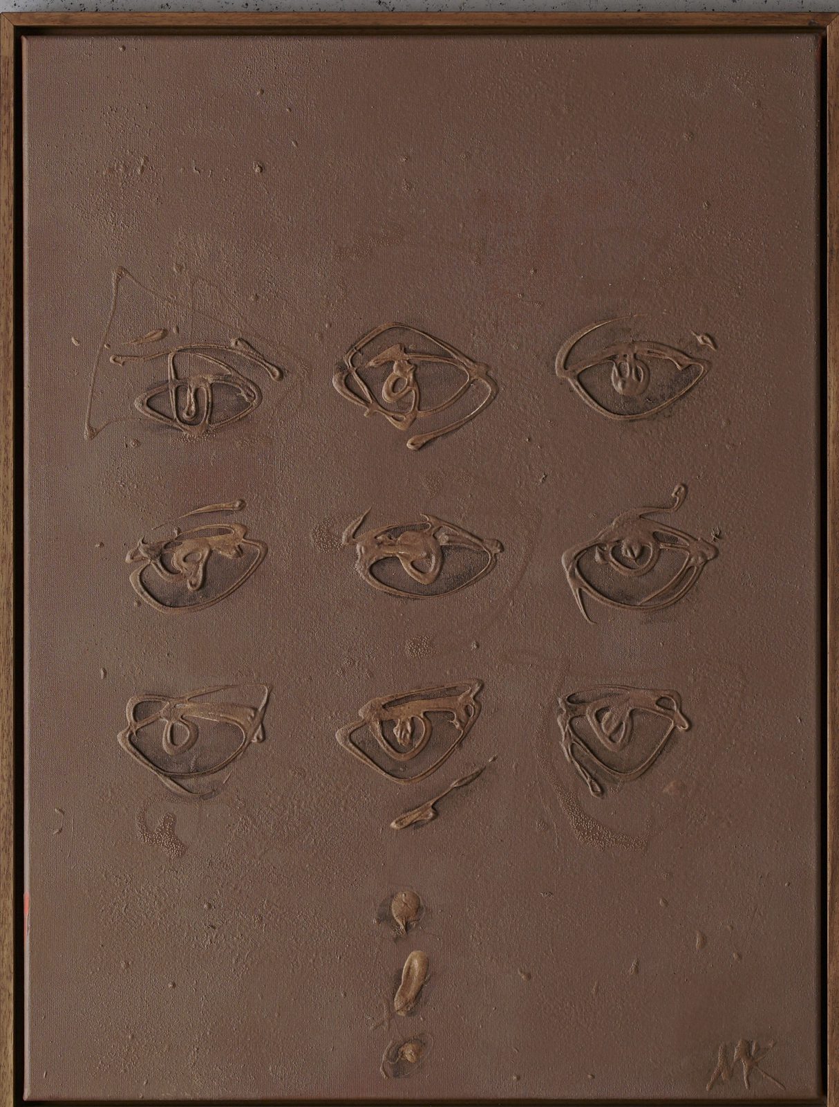 Focus 3 (2024) by Merve Kızıl — acrylic and pigment on canvas, 80 x 60 cm