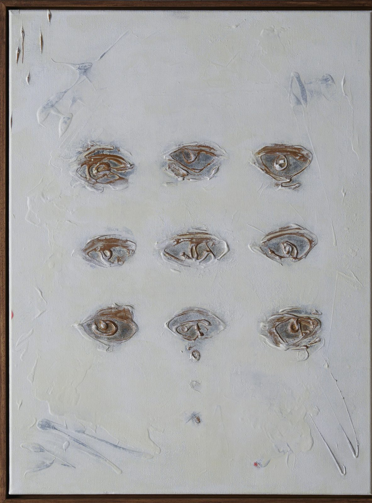 Focus 4 (2024) by Merve Kızıl — acrylic and pigment on canvas, 80 x 60 cm