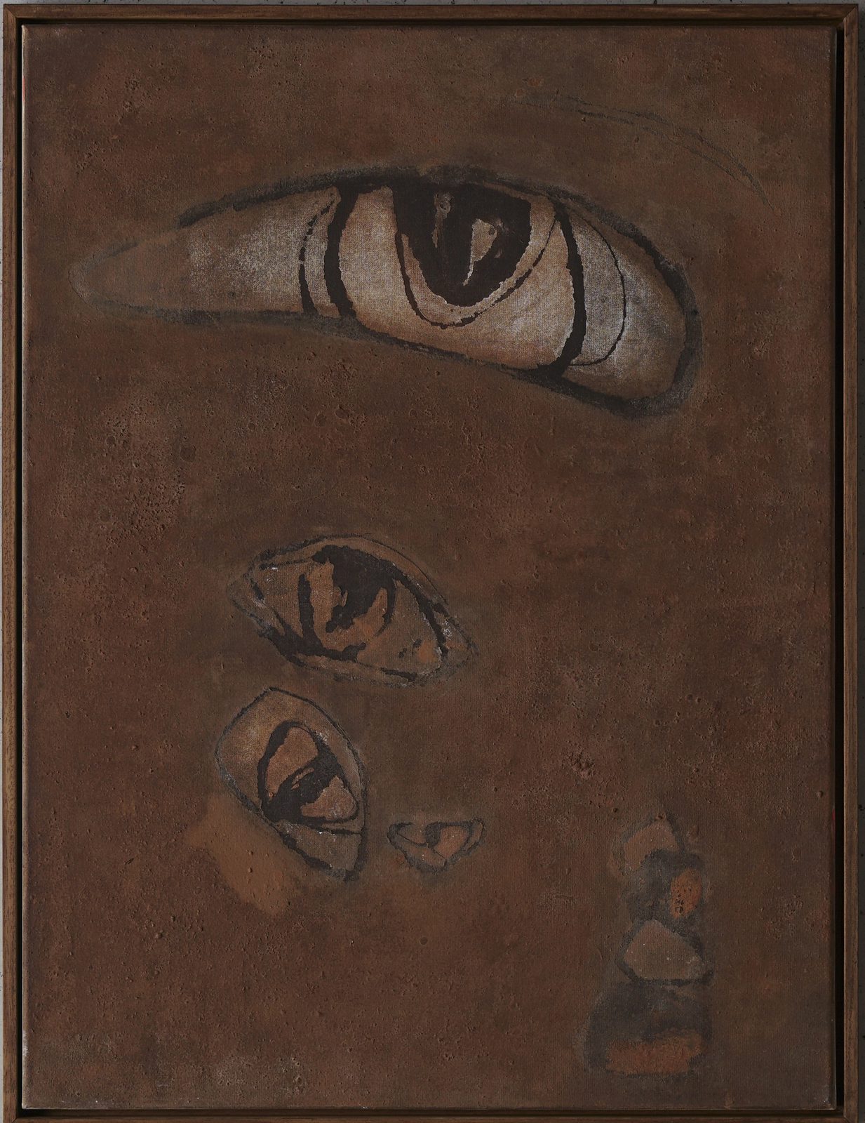 Visible (2025) by Merve Kızıl — acrylic and pigment on canvas, 80 x 60 cm